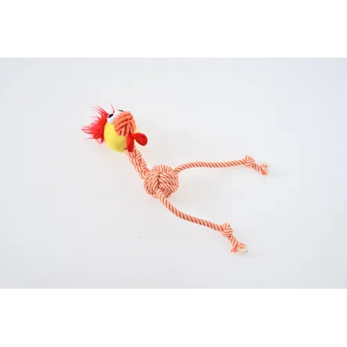 ZABAWKA DLA PSA szarpak gryzak pluszowy kurczak ze sznurem 48 cm