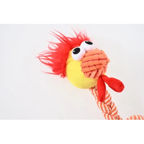 ZABAWKA DLA PSA szarpak gryzak pluszowy kurczak ze sznurem 48 cm