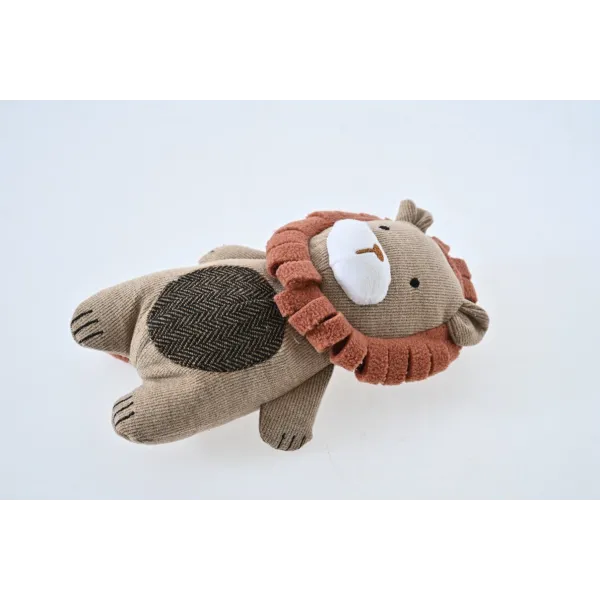 ZABAWKA DLA PSA gryzak pluszowy lew z piszczałką 27 cm 2