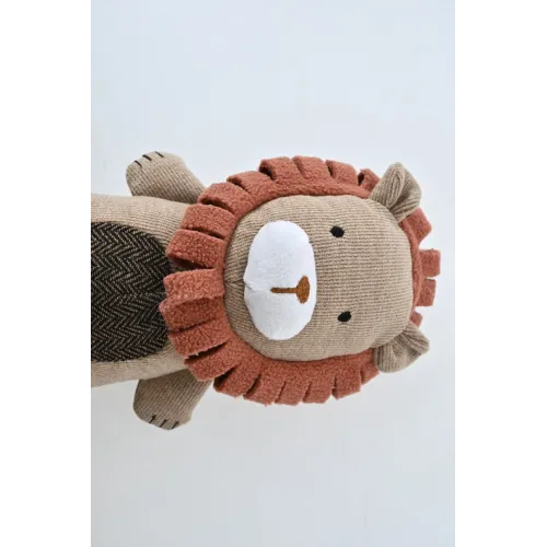 ZABAWKA DLA PSA gryzak pluszowy lew z piszczałką 27 cm