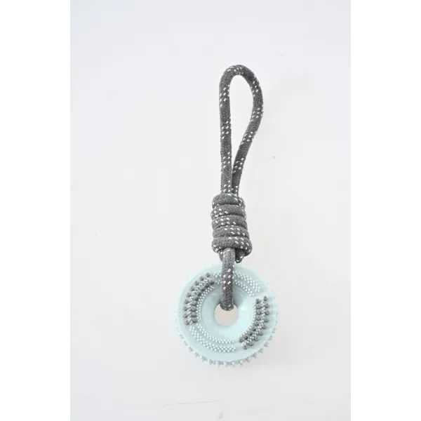 ZABAWKA DLA PSA szarpak gumowy gryzak do czyszczenia zębów ze sznurem 2