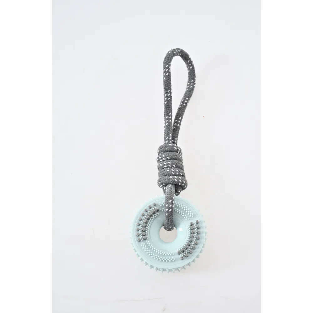 ZABAWKA DLA PSA szarpak gumowy gryzak do czyszczenia zębów ze sznurem