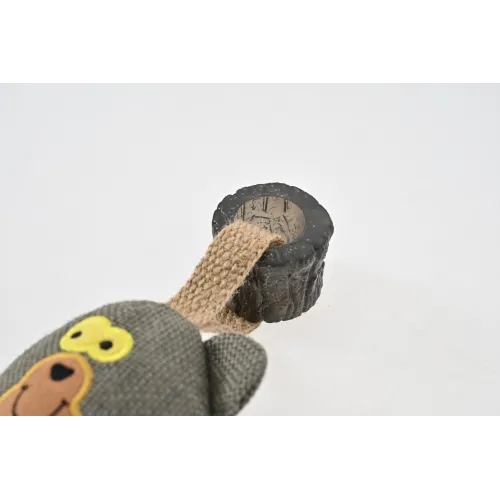 ZABAWKA DLA PSA sznur gumowy gryzak pluszowy miś szarpak z piszczałką 40 cm