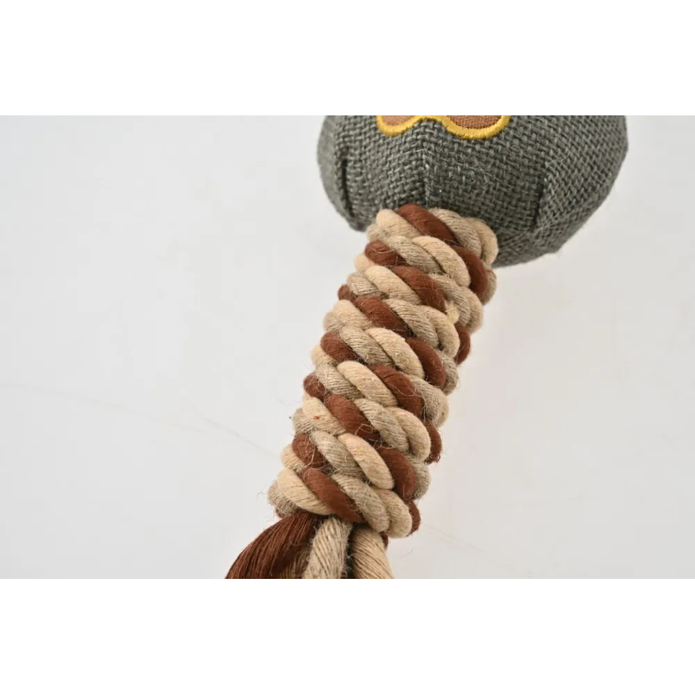 ZABAWKA DLA PSA sznur gumowy gryzak pluszowy miś szarpak z piszczałką 40 cm