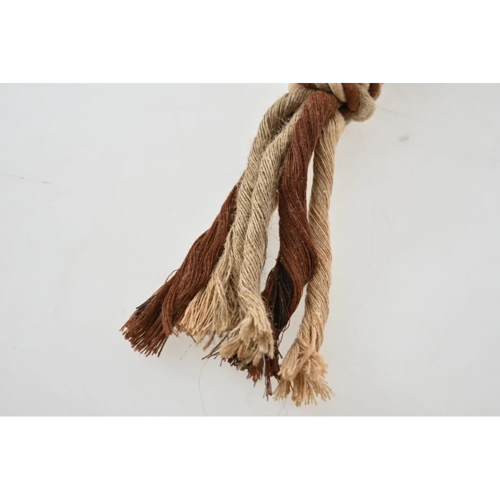 ZABAWKA DLA PSA sznur gumowy gryzak pluszowy lew szarpak z piszczałką 36 cm