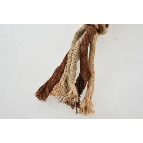 ZABAWKA DLA PSA sznur gumowy gryzak pluszowy lew szarpak z piszczałką 36 cm