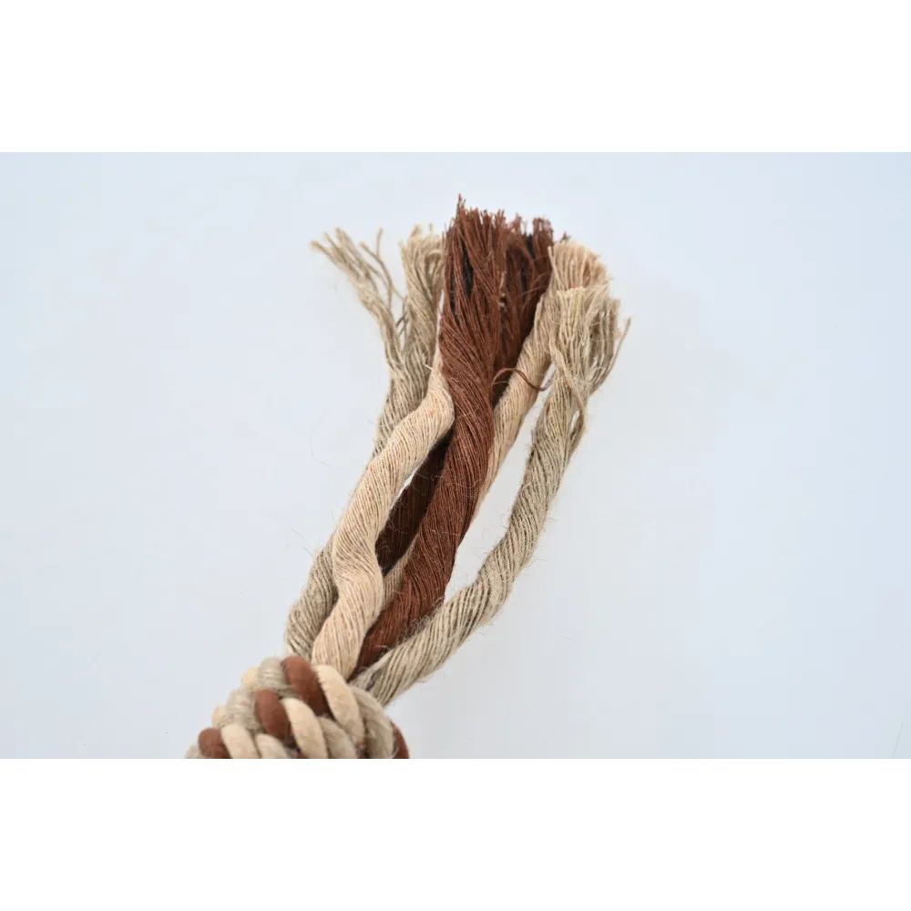 ZABAWKA DLA PSA sznur gumowy gryzak pluszowy lis szarpak z piszczałką 37cm