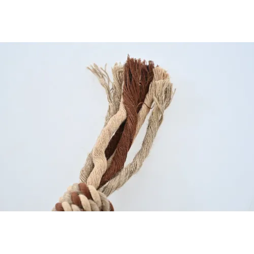 ZABAWKA DLA PSA sznur gumowy gryzak pluszowy lis szarpak z piszczałką 37cm