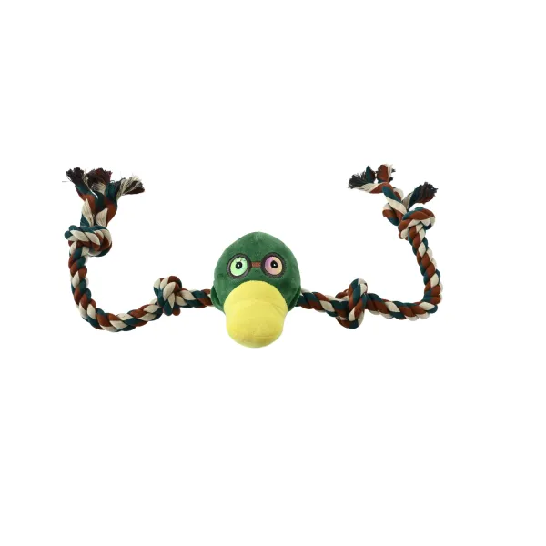 ZABAWKA DLA PSA sznur z gumowym gryzakiem kaczka 90cm