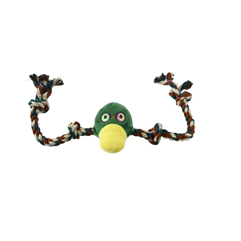 ZABAWKA DLA PSA sznur z gumowym gryzakiem kaczka 90cm