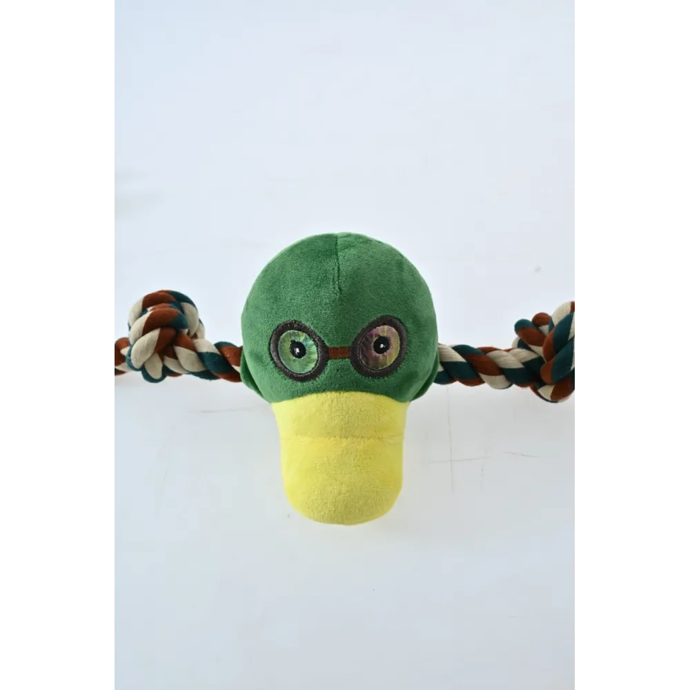 ZABAWKA DLA PSA sznur z gumowym gryzakiem kaczka 90cm