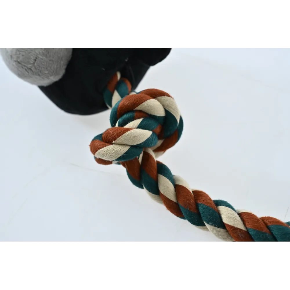 ZABAWKA DLA PSA sznur z gumowym gryzakiem małpa 90cm