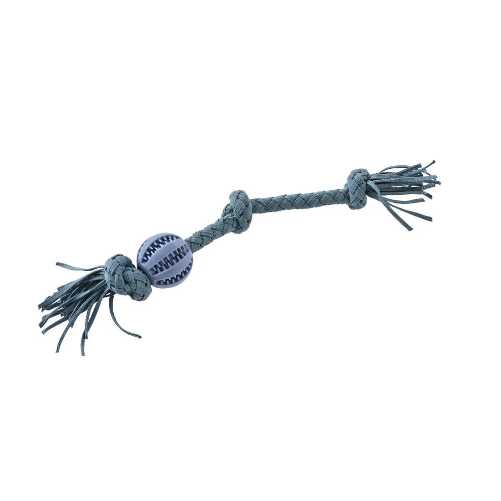 SZARPAK DLA PSA zabawka gumowy gryzak mocny sznur do przeciągania 43cm