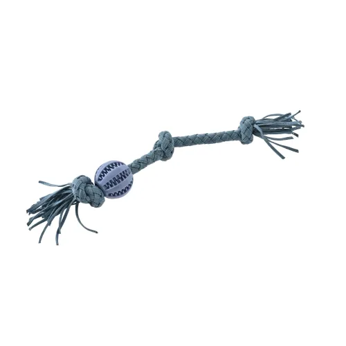 SZARPAK DLA PSA zabawka gumowy gryzak mocny sznur do przeciągania 43cm