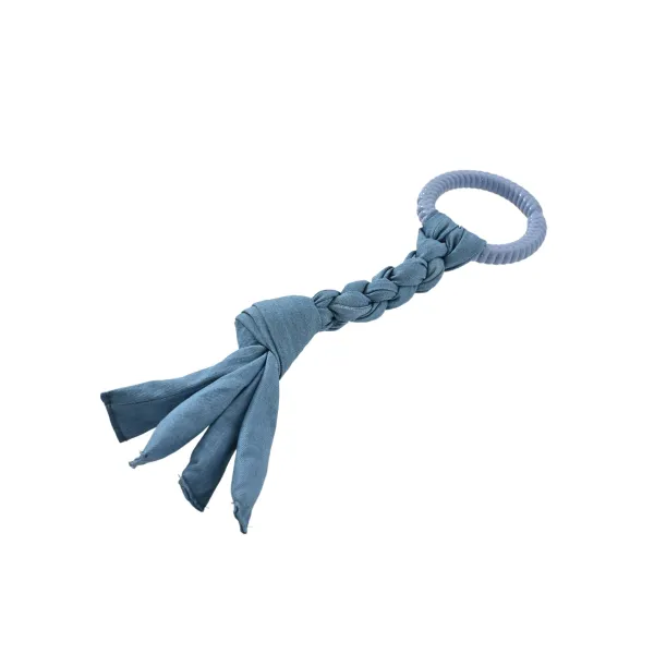 SZARPAK DLA PSA zabawka gumowy gryzak mocny sznur do przeciągania 46cm