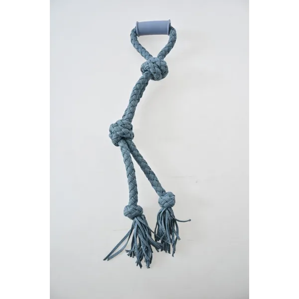 SZARPAK DLA PSA zabawka gumowy gryzak mocny sznur do przeciągania 62cm 2