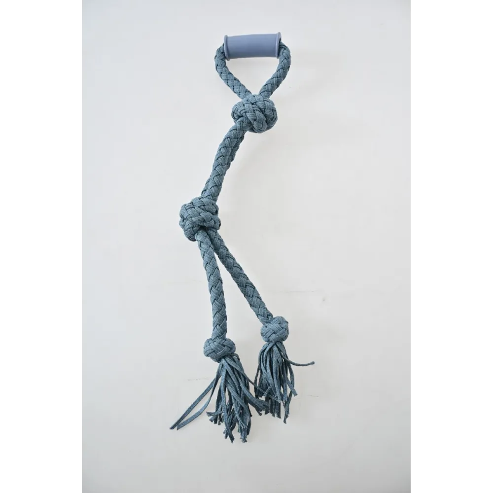 SZARPAK DLA PSA zabawka gumowy gryzak mocny sznur do przeciągania 62cm