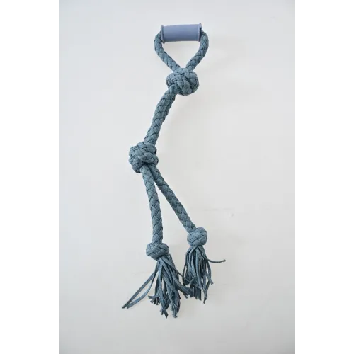 SZARPAK DLA PSA zabawka gumowy gryzak mocny sznur do przeciągania 62cm