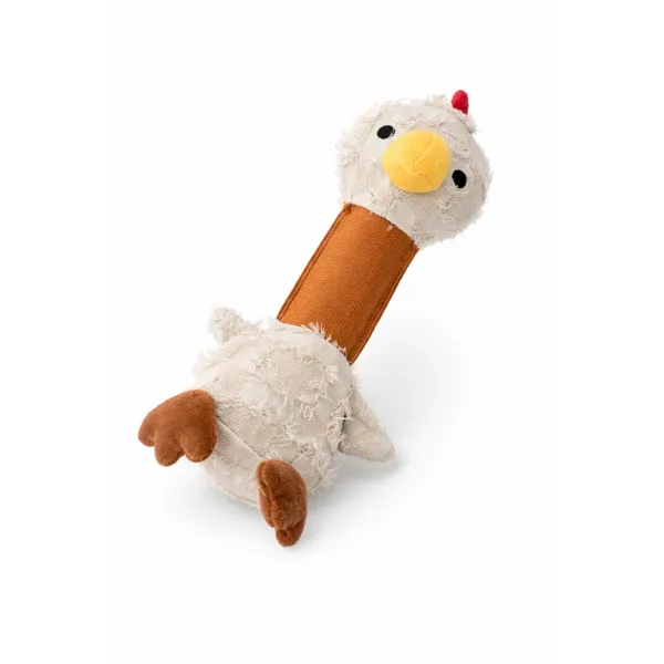 ZABAWKA DLA PSA gryzak pluszowy kurczak z piszczałką  30 cm