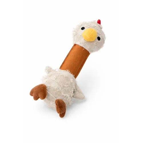 ZABAWKA DLA PSA gryzak pluszowy kurczak z piszczałką  30 cm