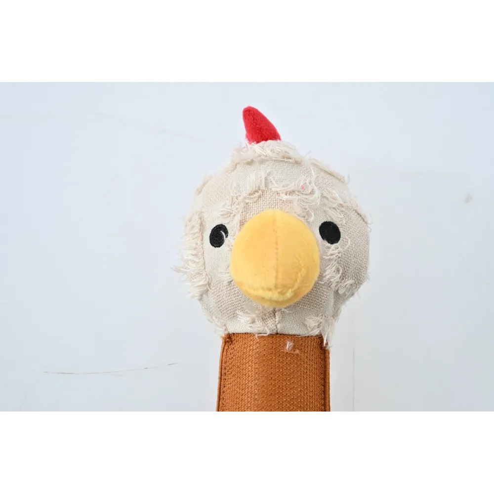 ZABAWKA DLA PSA gryzak pluszowy kurczak z piszczałką  30 cm