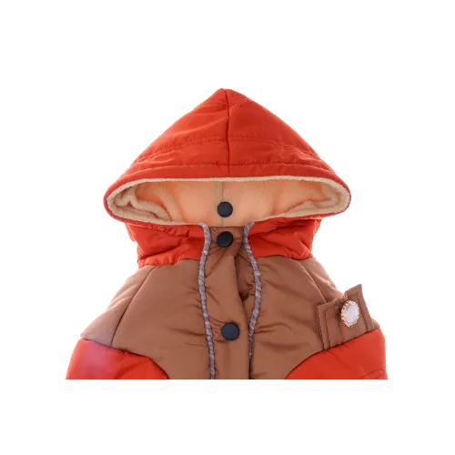 KURTKA DLA PSA ciepła kamizelka ubranko na zimę pomarańczowy kaptur L COCO