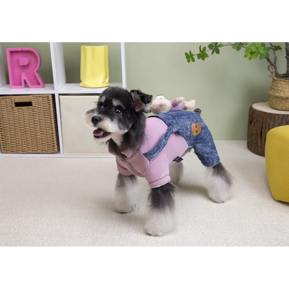 KURTKA DLA PSA ciepłe miękkie niebieskie ubranko kamizelka różowa M TEDI