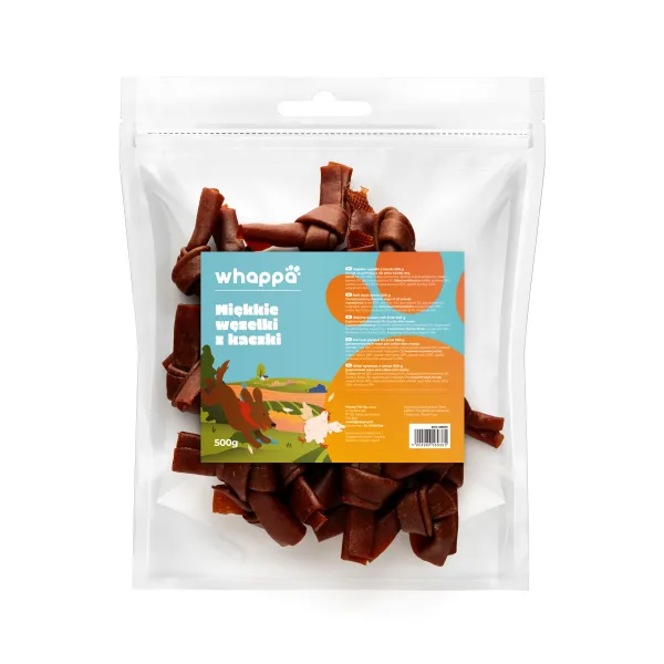Przysmak dla psa Whappa 500g Miękkie węzełki z kaczki