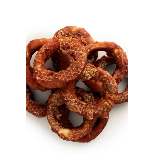 Przysmak dla psa Whappa 500g Ring ze skóry wołowej z kaczką 10cm 2