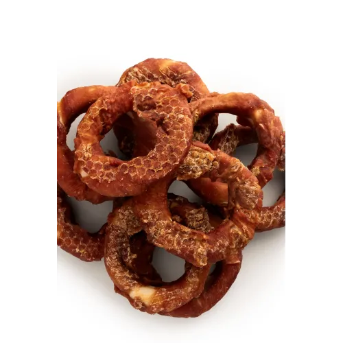 Przysmak dla psa Whappa 500g Ring ze skóry wołowej z kaczką 10cm