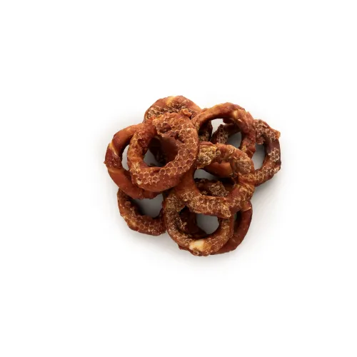 Przysmak dla psa Whappa 500g Ring ze skóry wołowej z kaczką 10cm