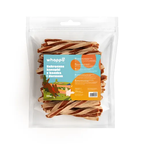 Przysmak dla psa Whappa 500g Kanapka z kaczką