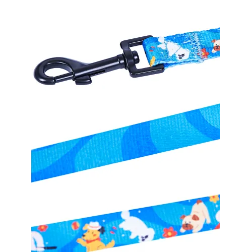 Smycz dla psa niebieska rozmiar M